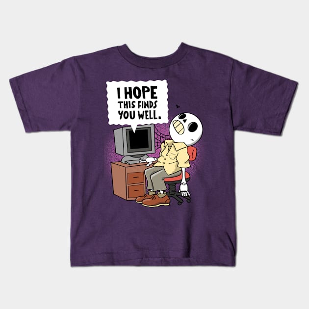 Slow Day at the Office Kids T-Shirt by geolaw